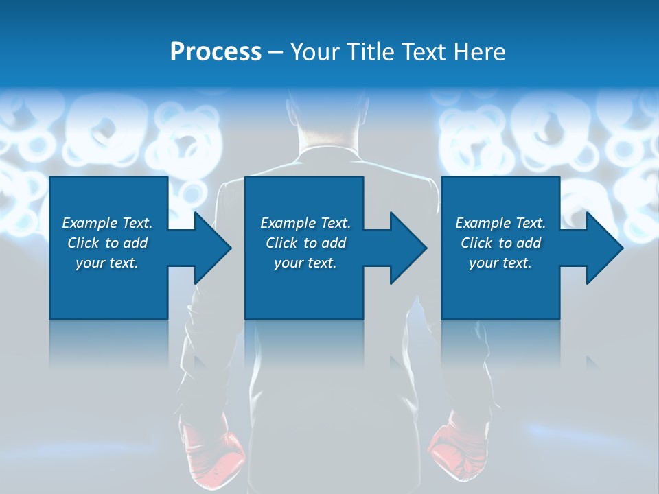Young Boxing Gloves Steps PowerPoint Template