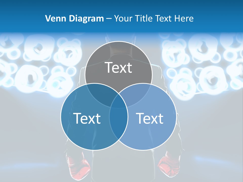 Young Boxing Gloves Steps PowerPoint Template