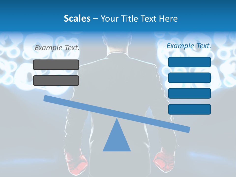 Young Boxing Gloves Steps PowerPoint Template