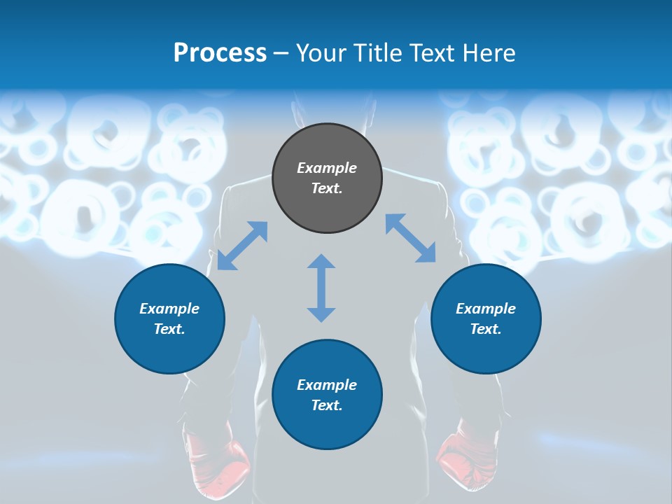Young Boxing Gloves Steps PowerPoint Template