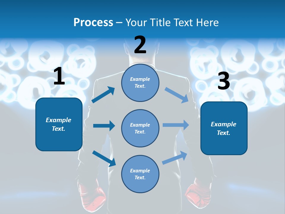 Young Boxing Gloves Steps PowerPoint Template