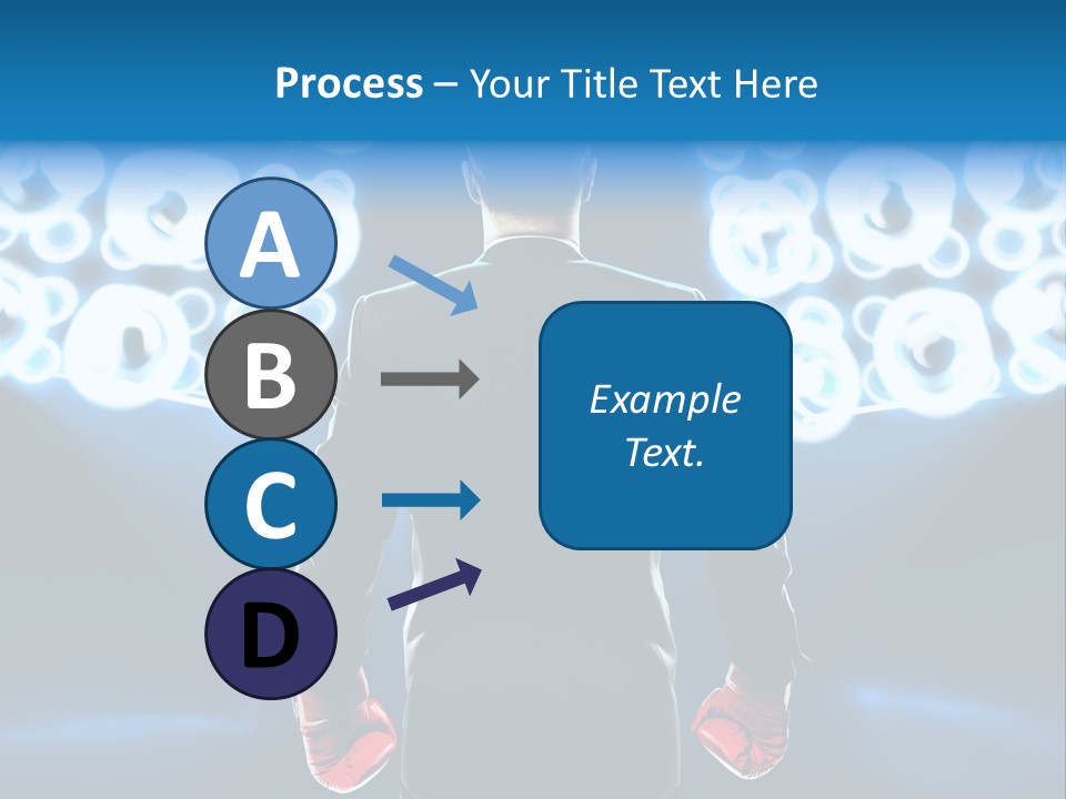 Young Boxing Gloves Steps PowerPoint Template