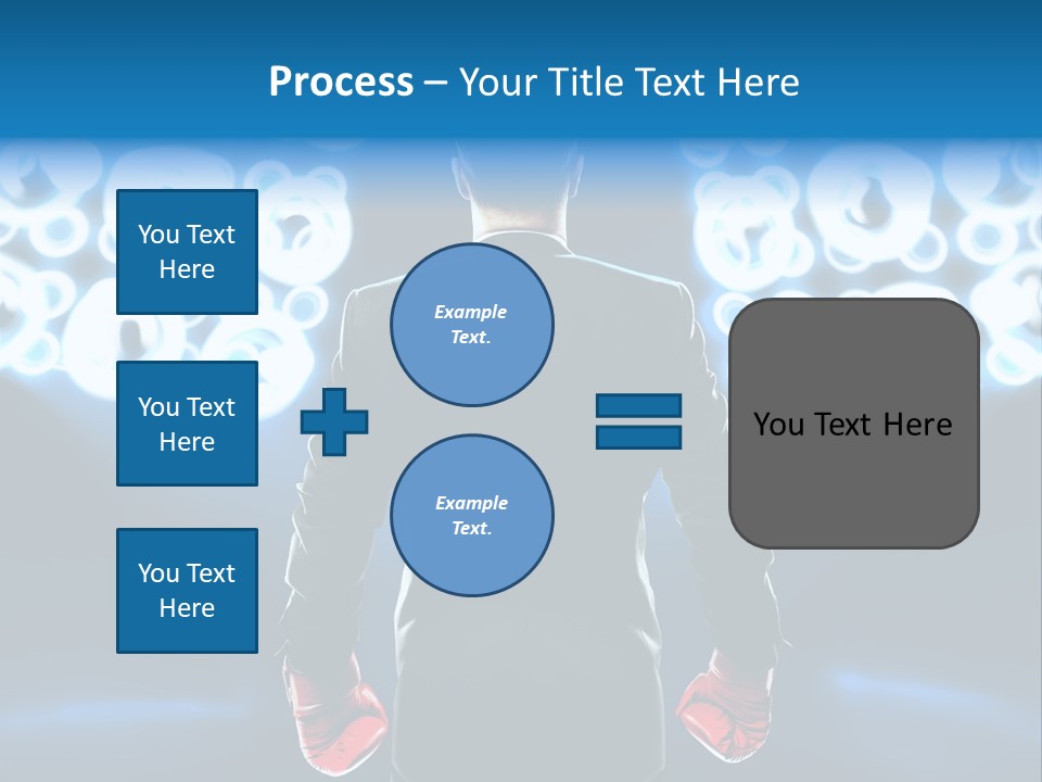 Young Boxing Gloves Steps PowerPoint Template