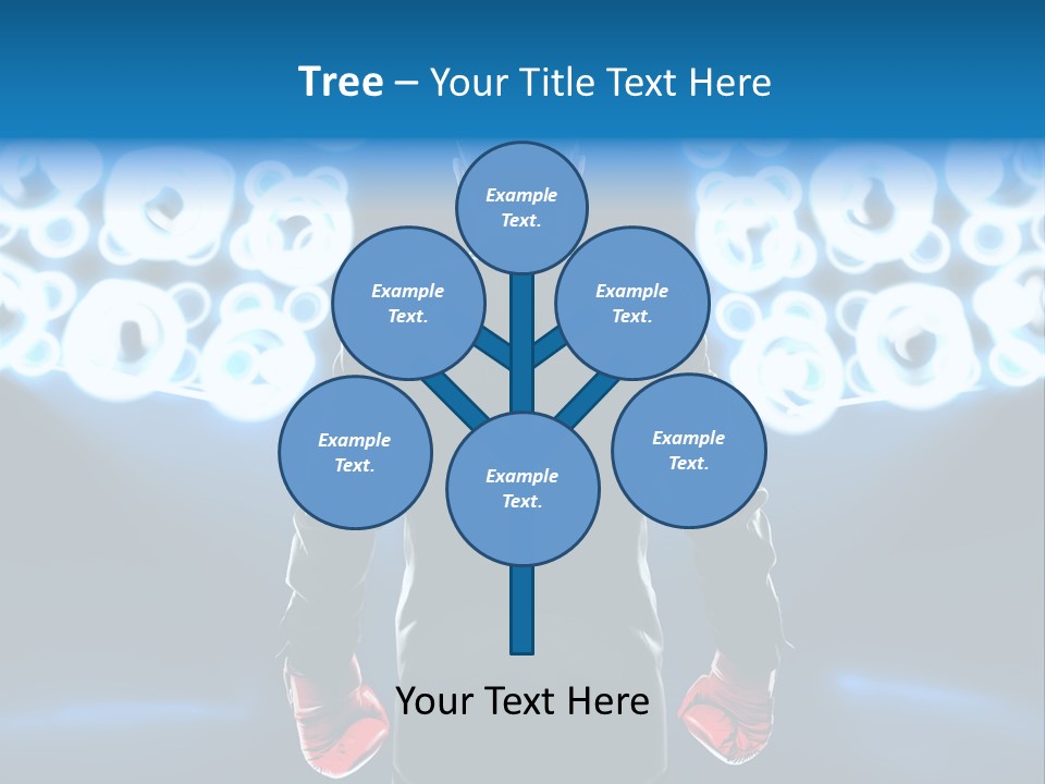 Young Boxing Gloves Steps PowerPoint Template