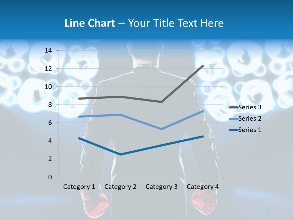 Young Boxing Gloves Steps PowerPoint Template