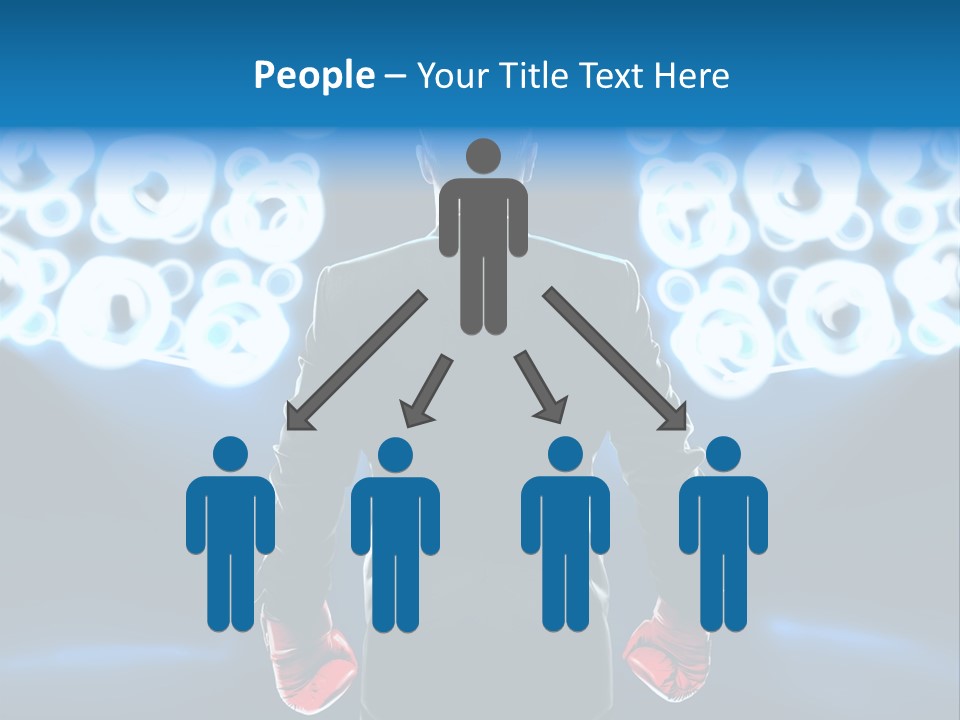 Young Boxing Gloves Steps PowerPoint Template