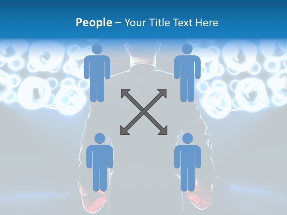 Young Boxing Gloves Steps PowerPoint Template