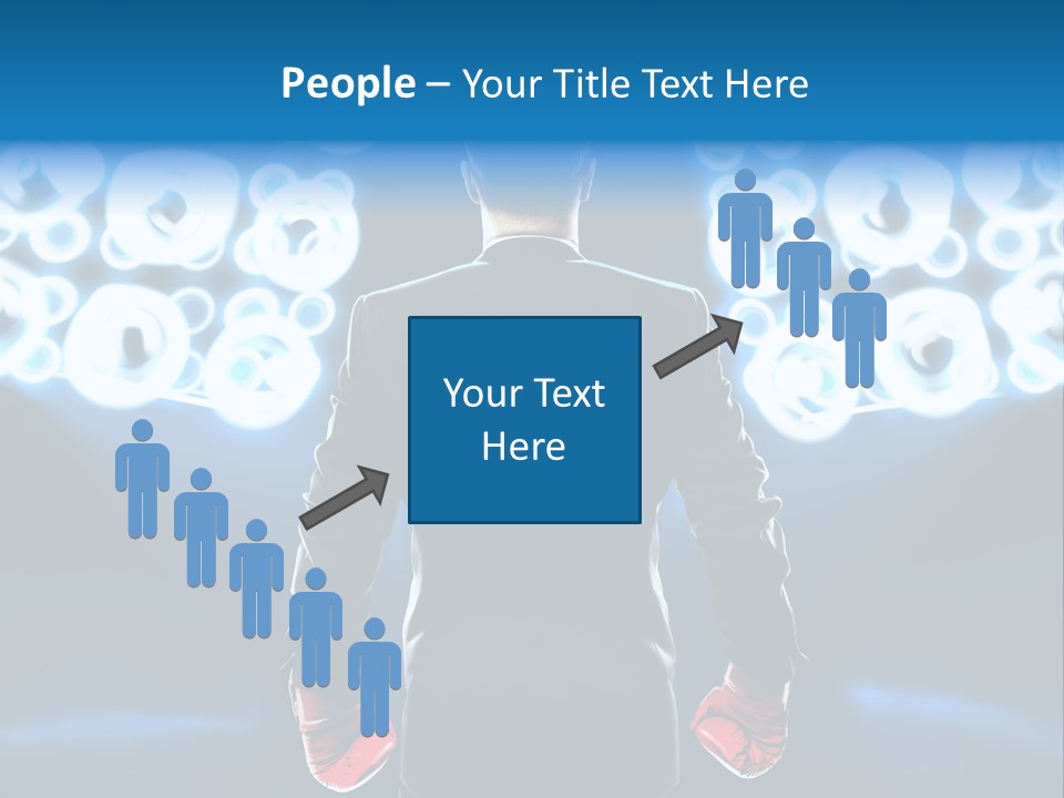 Young Boxing Gloves Steps PowerPoint Template