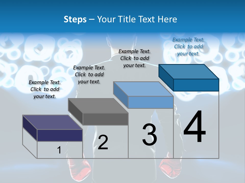 Young Boxing Gloves Steps PowerPoint Template