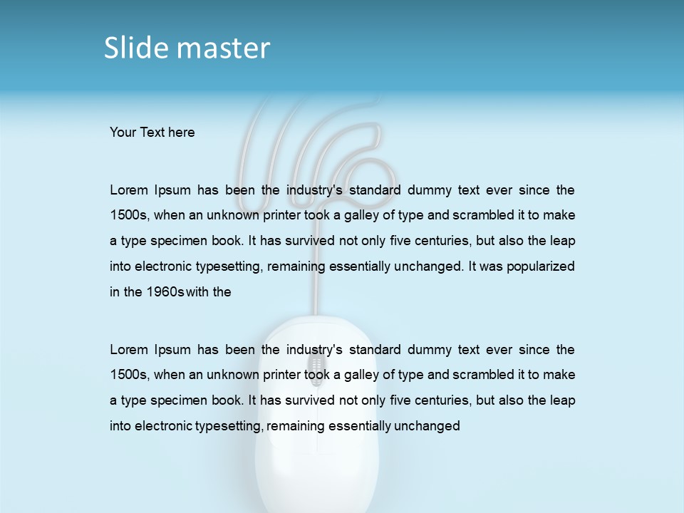 Mouse Optical Network PowerPoint Template