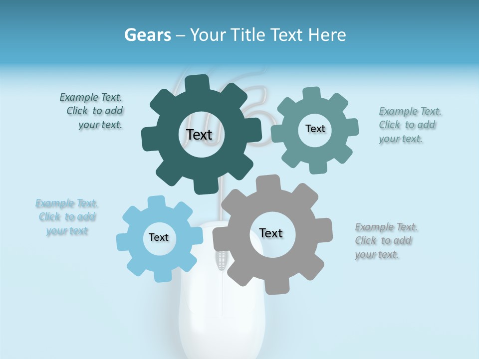 Mouse Optical Network PowerPoint Template
