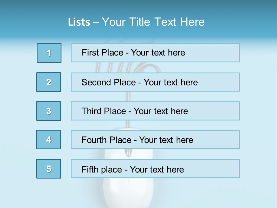 Mouse Optical Network PowerPoint Template
