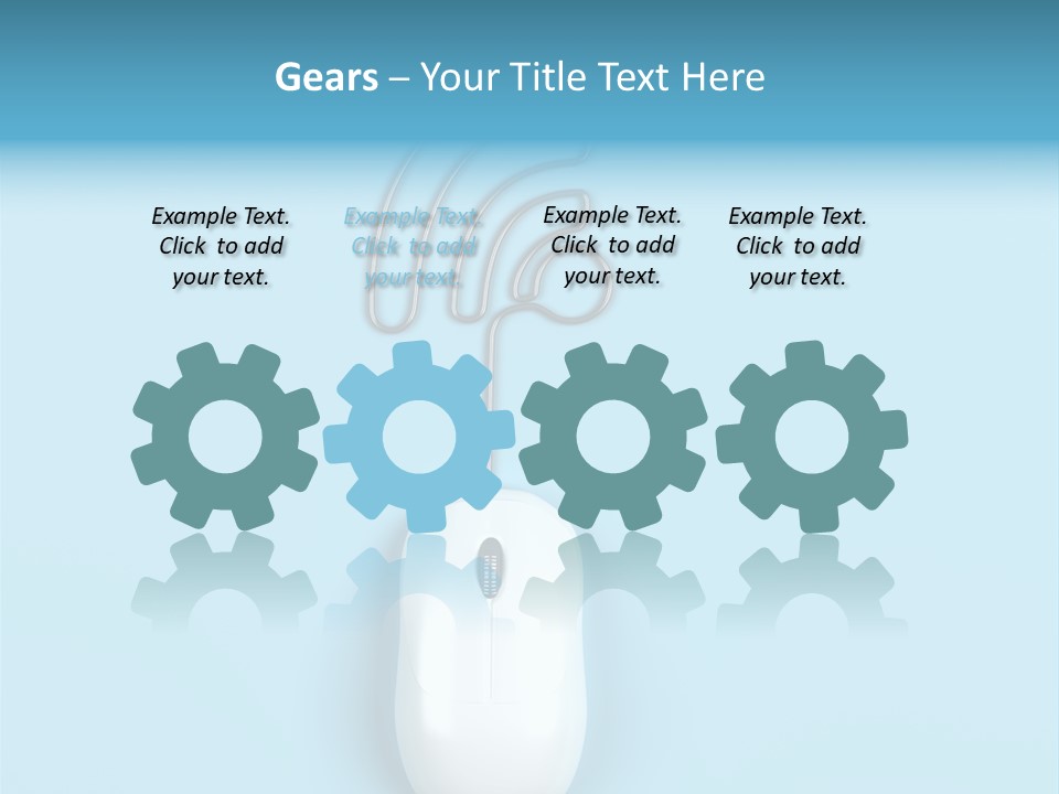 Mouse Optical Network PowerPoint Template