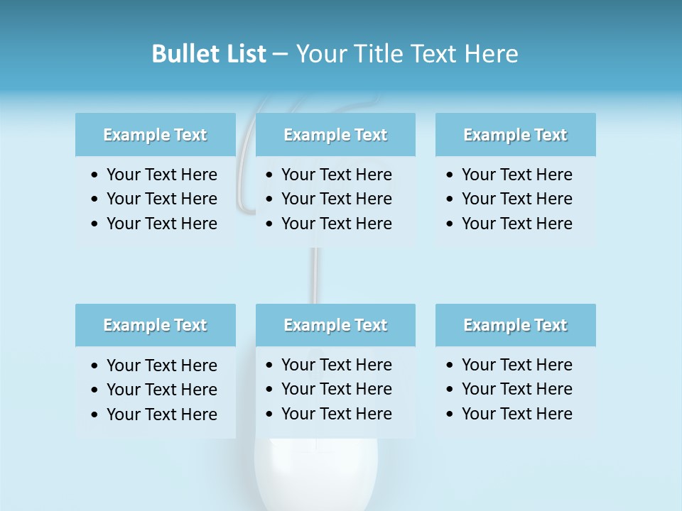 Mouse Optical Network PowerPoint Template