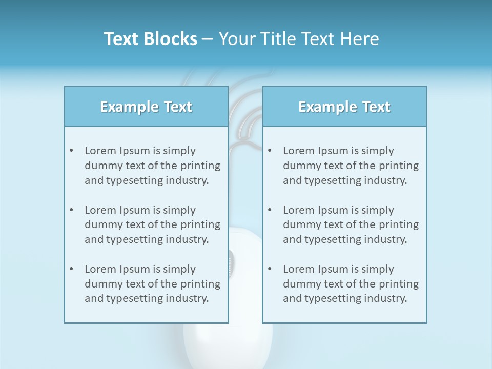 Mouse Optical Network PowerPoint Template