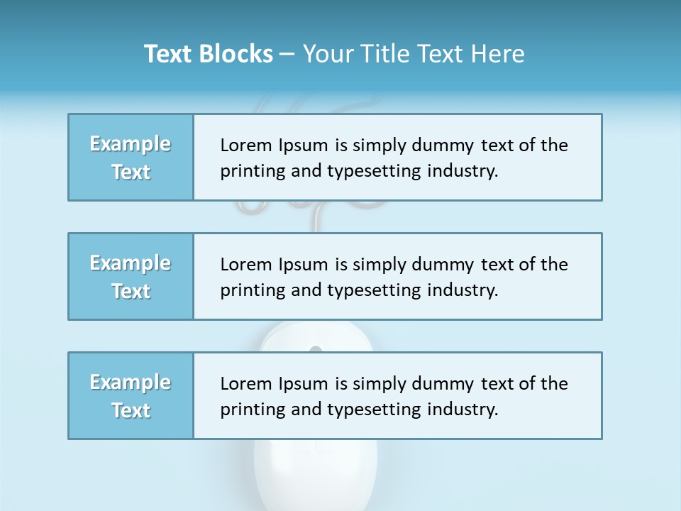 Mouse Optical Network PowerPoint Template
