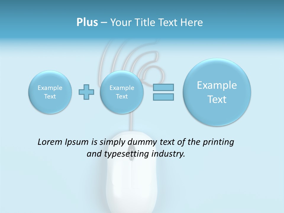 Mouse Optical Network PowerPoint Template