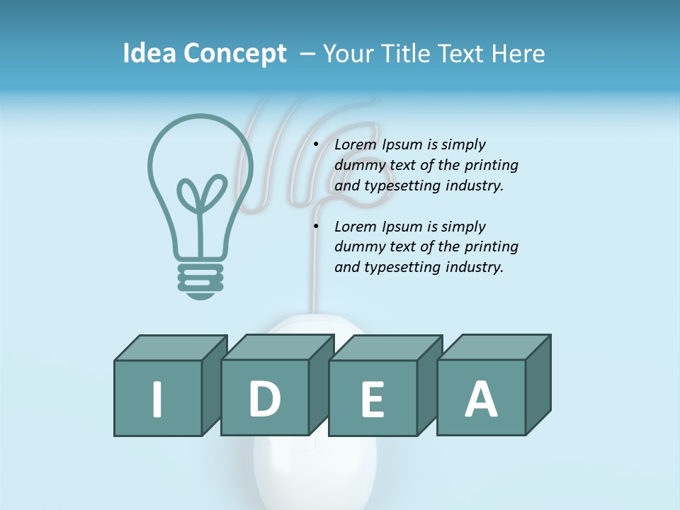 Mouse Optical Network PowerPoint Template