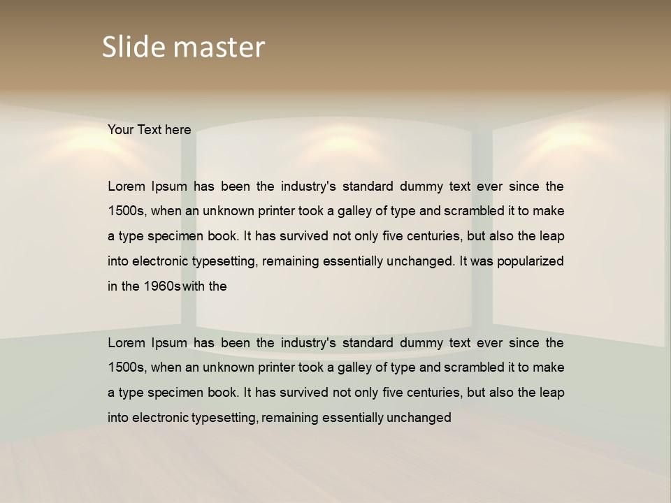 Inside Decoration Gallery PowerPoint Template