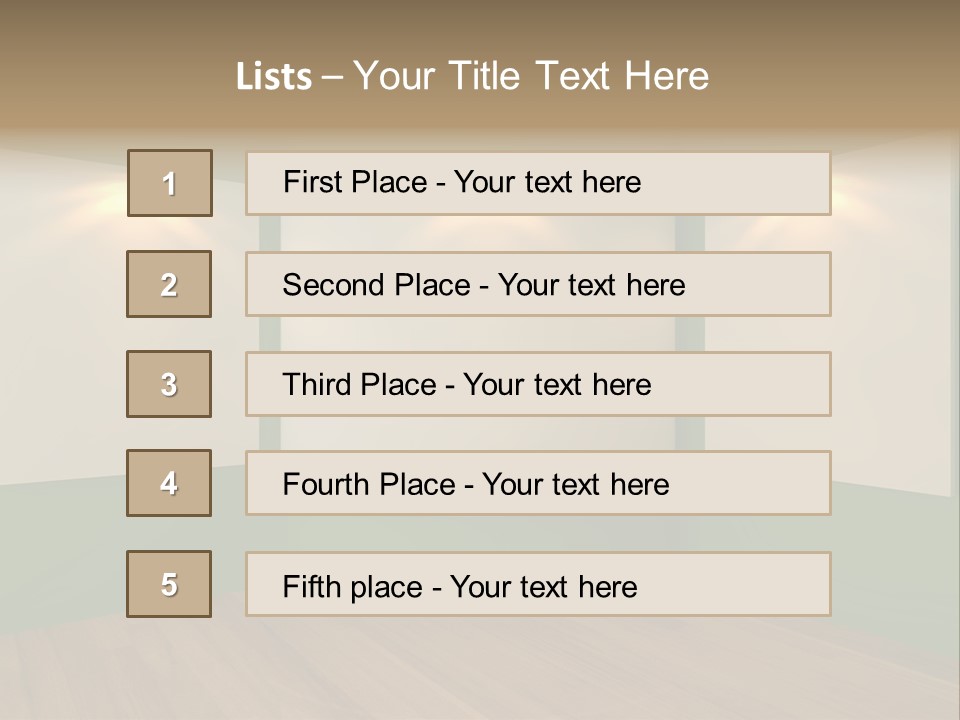 Inside Decoration Gallery PowerPoint Template