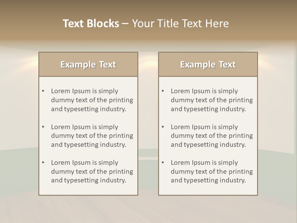 Inside Decoration Gallery PowerPoint Template