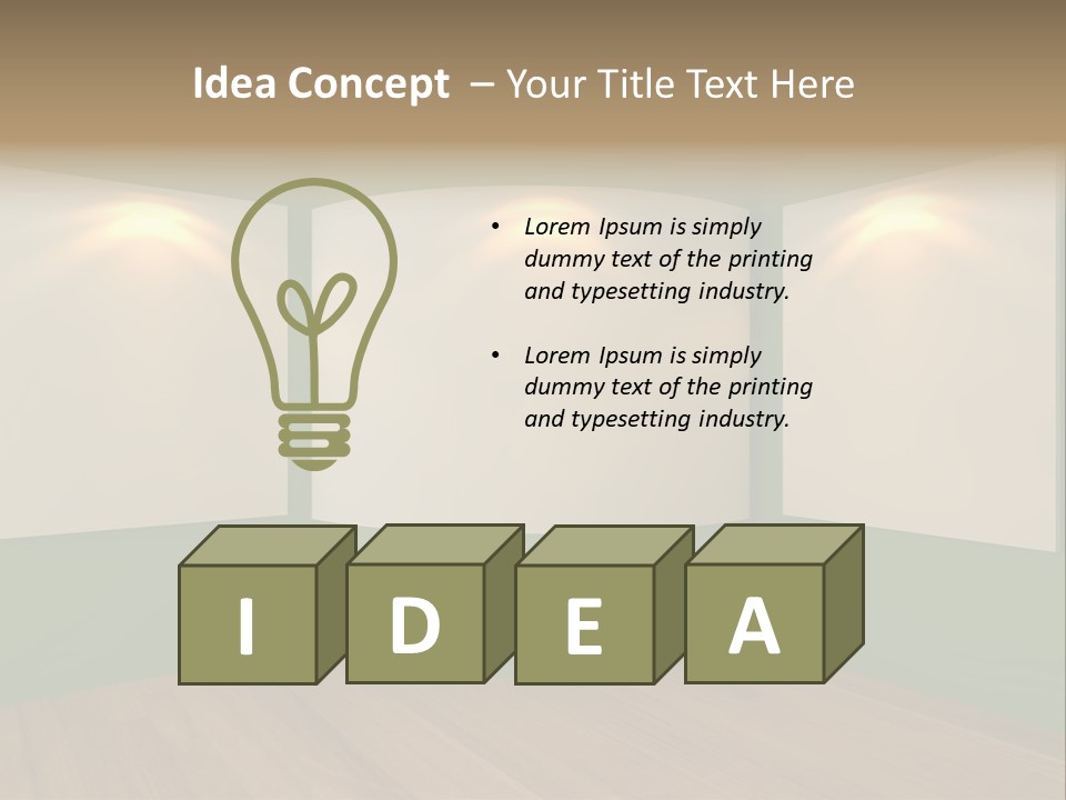 Inside Decoration Gallery PowerPoint Template