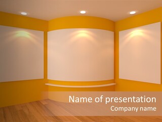 Round Background Contemporary PowerPoint Template