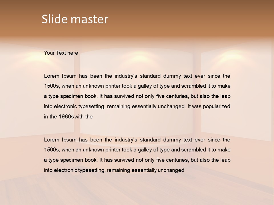 Round Background Contemporary PowerPoint Template