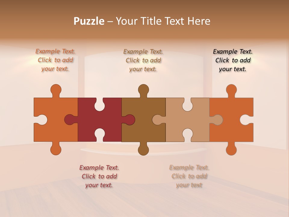 Round Background Contemporary PowerPoint Template