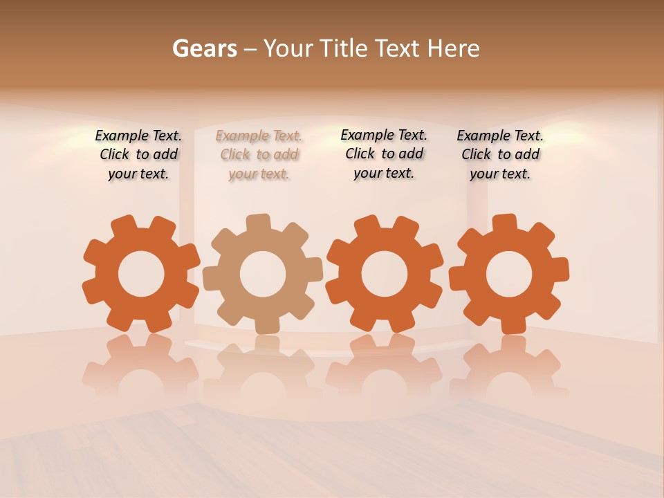 Round Background Contemporary PowerPoint Template