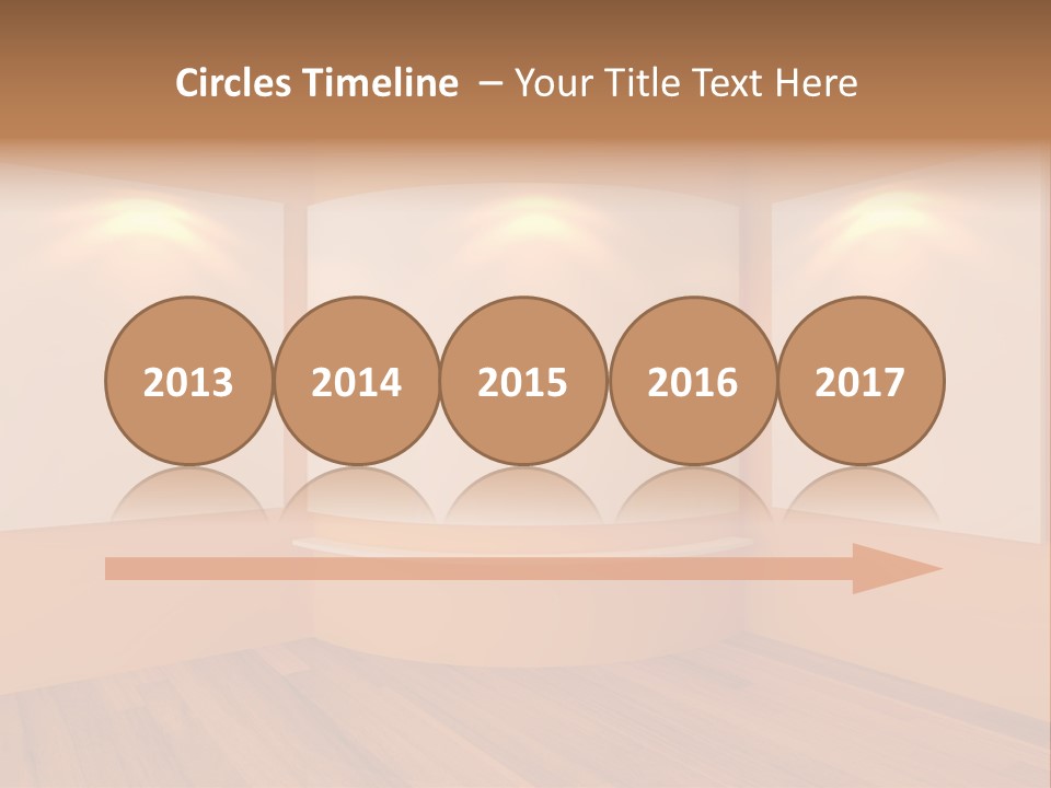 Round Background Contemporary PowerPoint Template