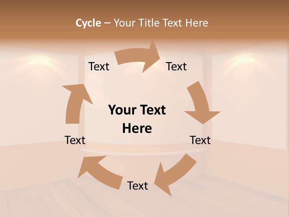 Round Background Contemporary PowerPoint Template