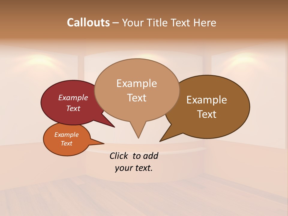 Round Background Contemporary PowerPoint Template