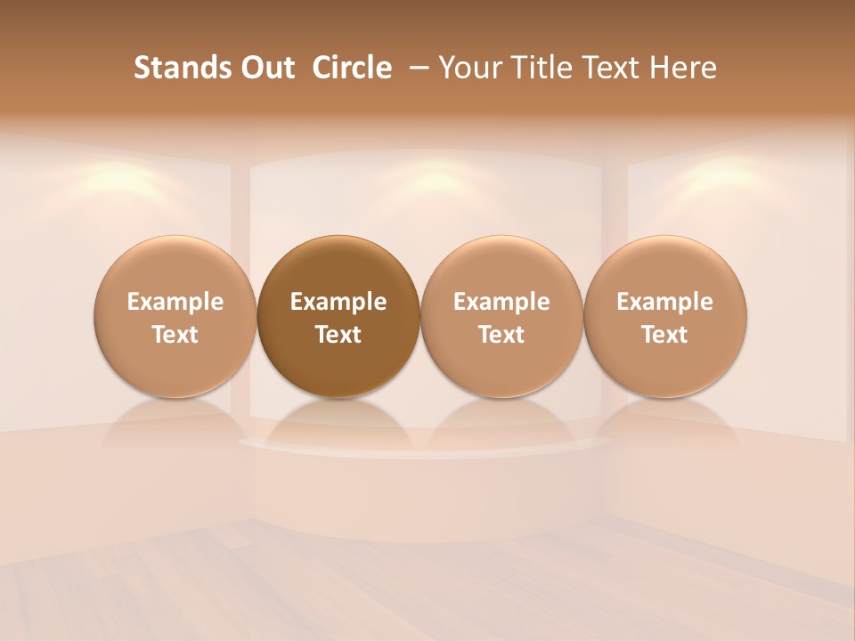 Round Background Contemporary PowerPoint Template