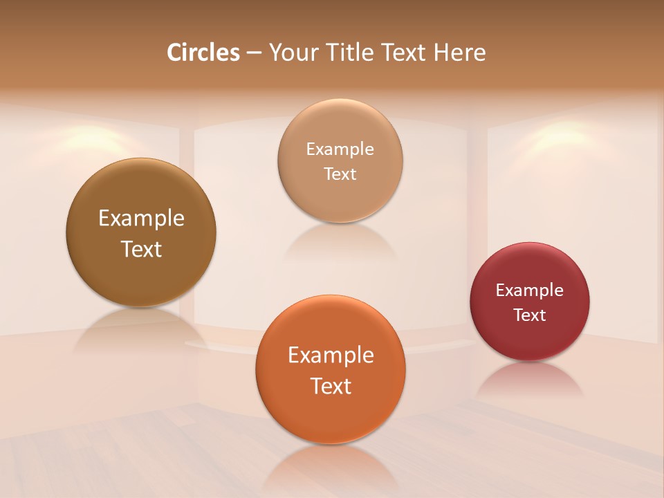 Round Background Contemporary PowerPoint Template