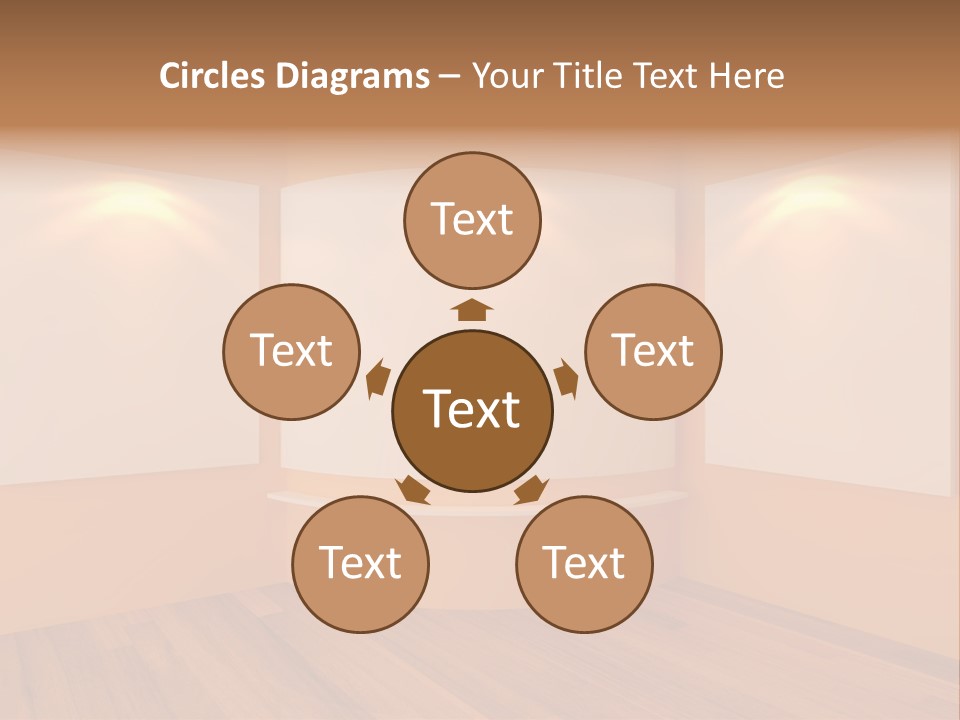 Round Background Contemporary PowerPoint Template