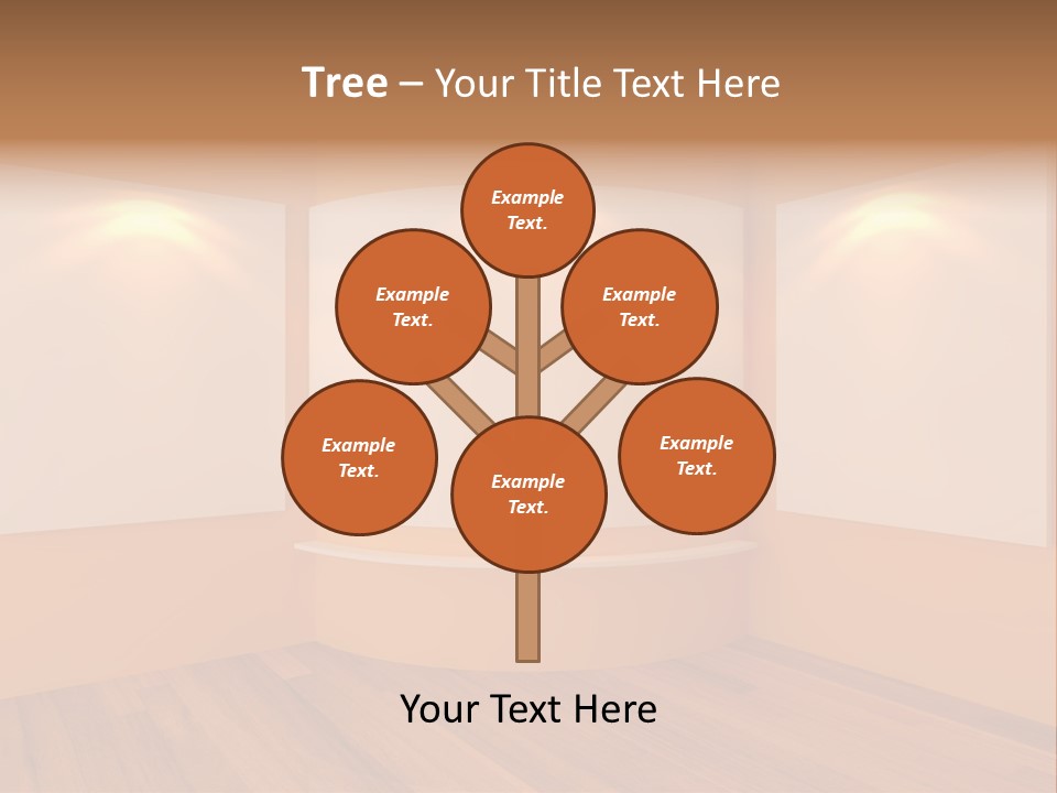 Round Background Contemporary PowerPoint Template