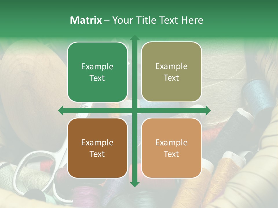 Fashion Fiber Seamstress PowerPoint Template