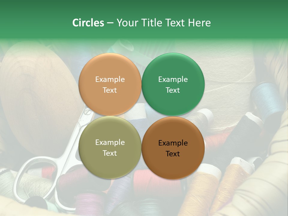 Fashion Fiber Seamstress PowerPoint Template