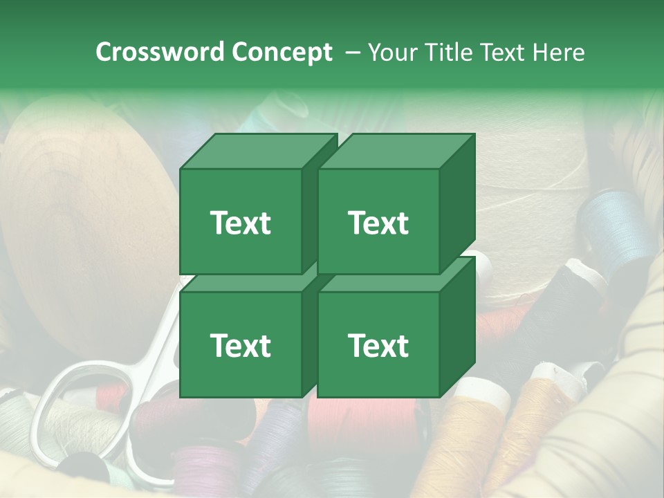 Fashion Fiber Seamstress PowerPoint Template