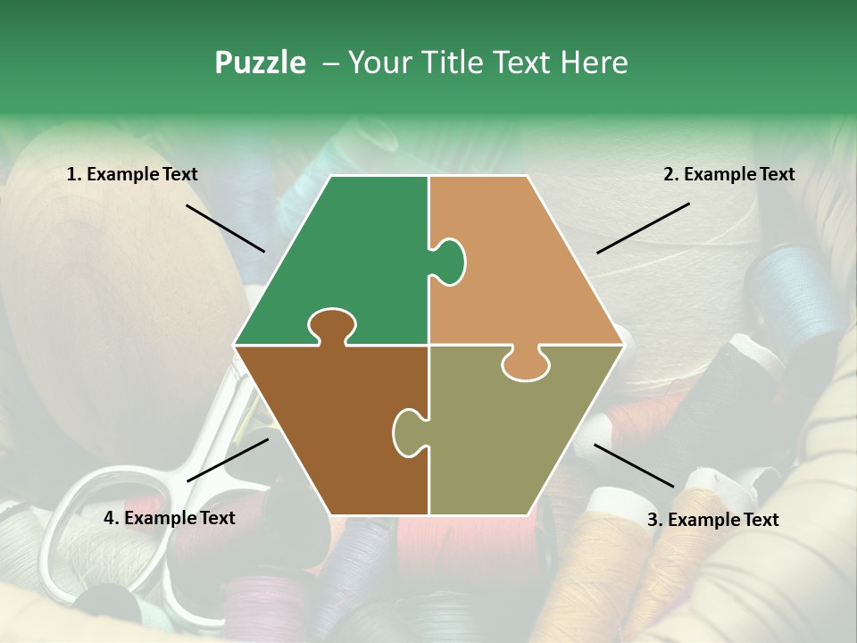 Fashion Fiber Seamstress PowerPoint Template