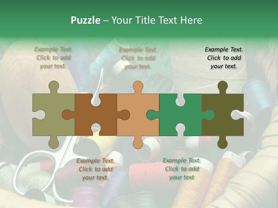 Fashion Fiber Seamstress PowerPoint Template