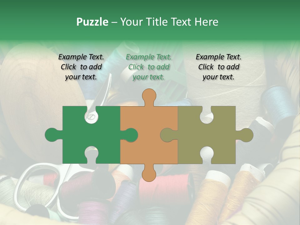 Fashion Fiber Seamstress PowerPoint Template