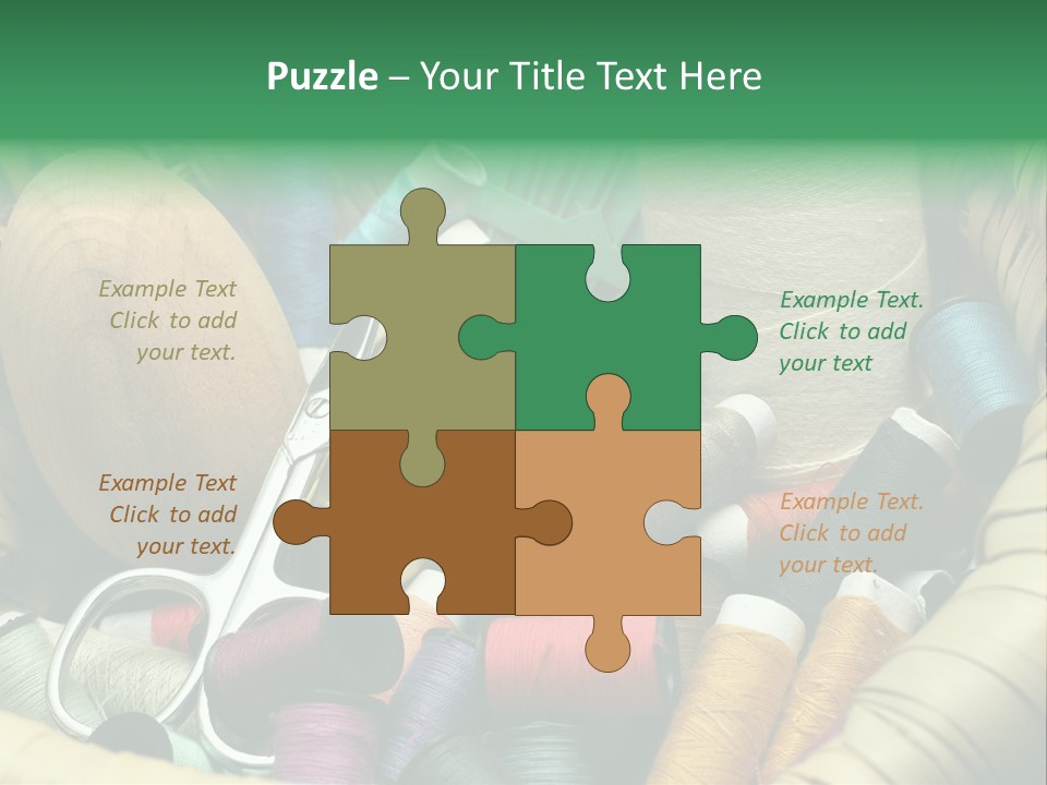 Fashion Fiber Seamstress PowerPoint Template