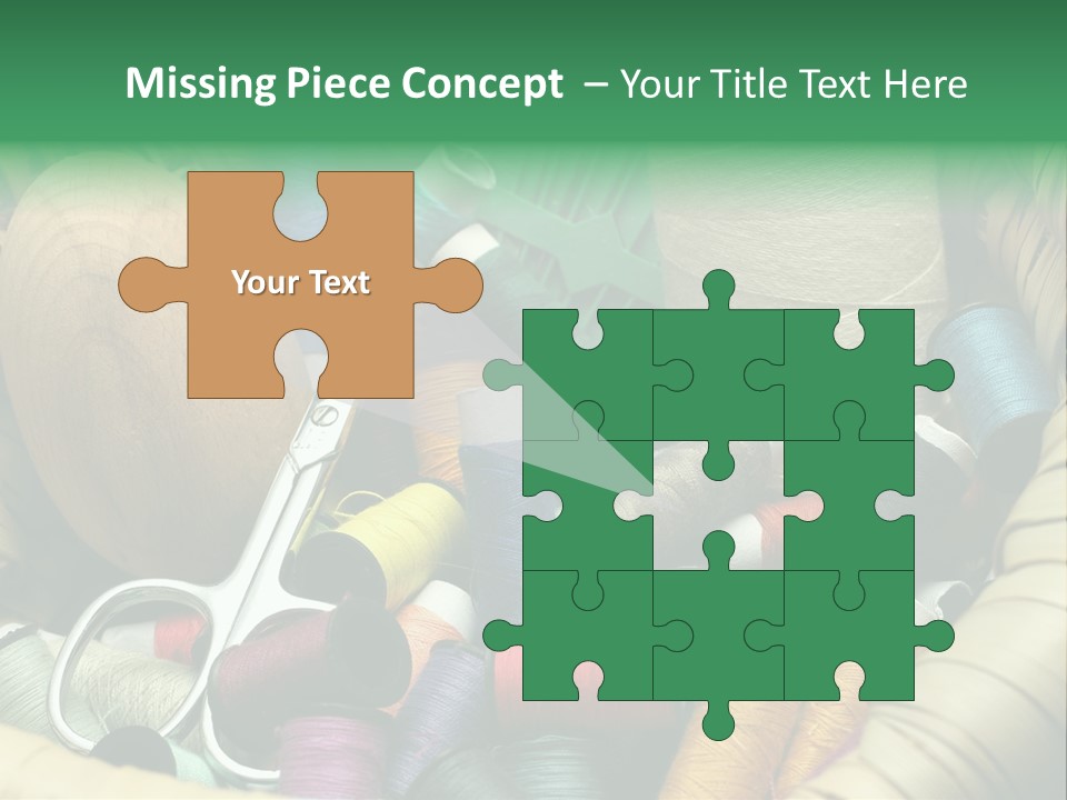 Fashion Fiber Seamstress PowerPoint Template