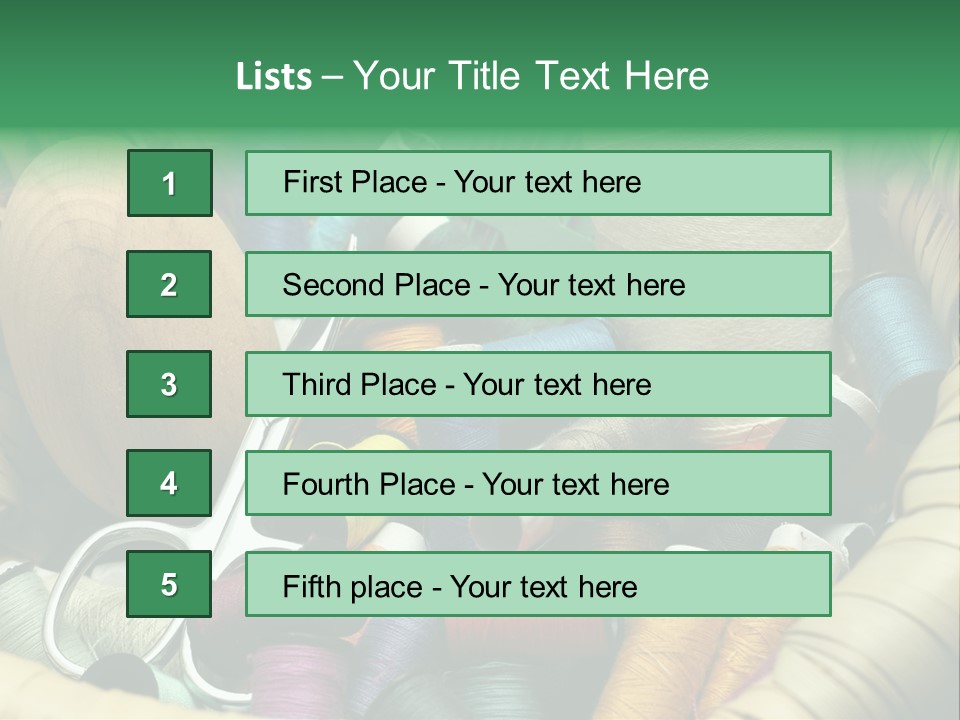Fashion Fiber Seamstress PowerPoint Template