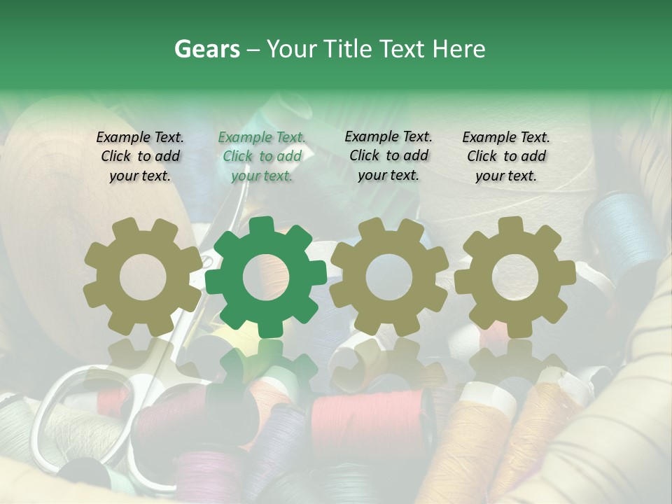 Fashion Fiber Seamstress PowerPoint Template