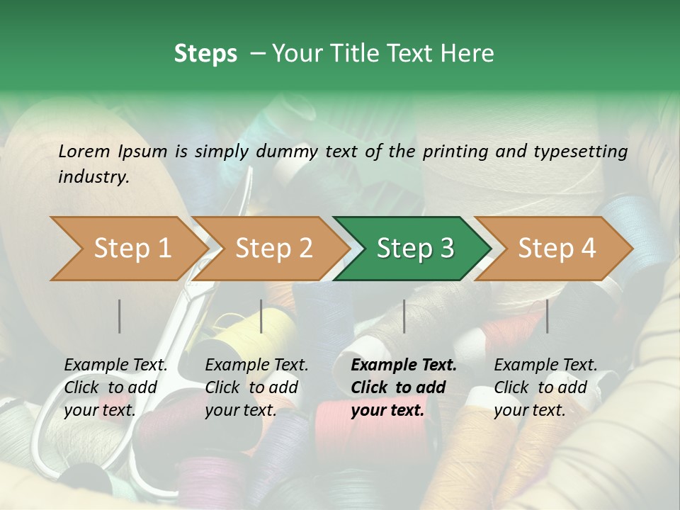 Fashion Fiber Seamstress PowerPoint Template