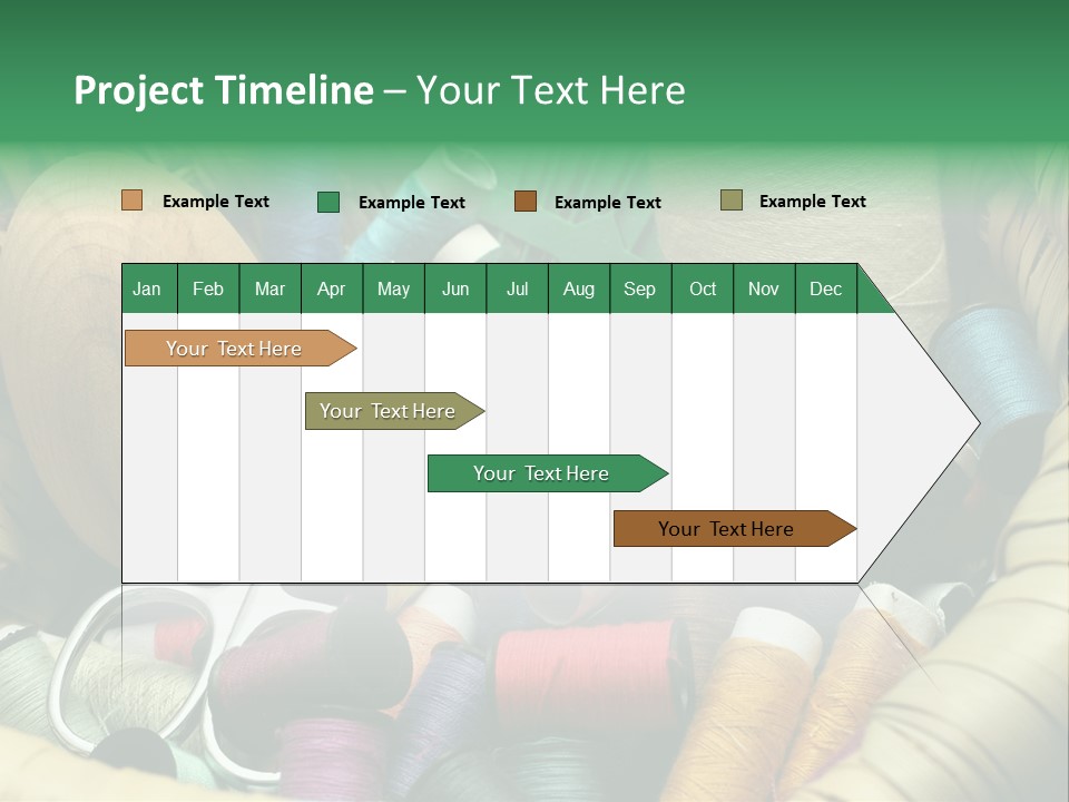 Fashion Fiber Seamstress PowerPoint Template