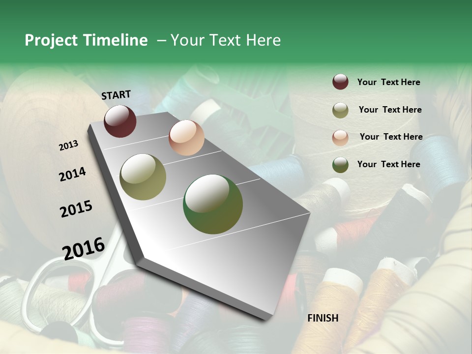 Fashion Fiber Seamstress PowerPoint Template